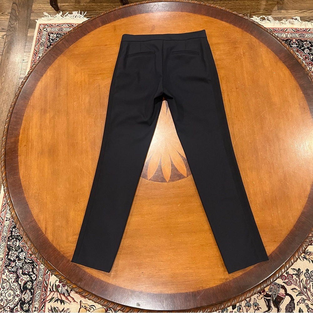 Rebecca‎ Taylor $295 Ava Techy Pant Navy/Black 4 Cropped Ankle Tapered Zippers - Picture 3 of 16
